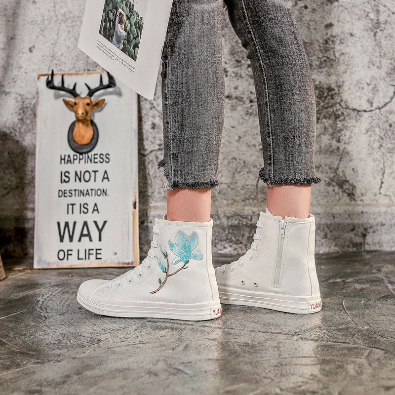 Owlkay Fashion Wild High-Top Canvas Shoes