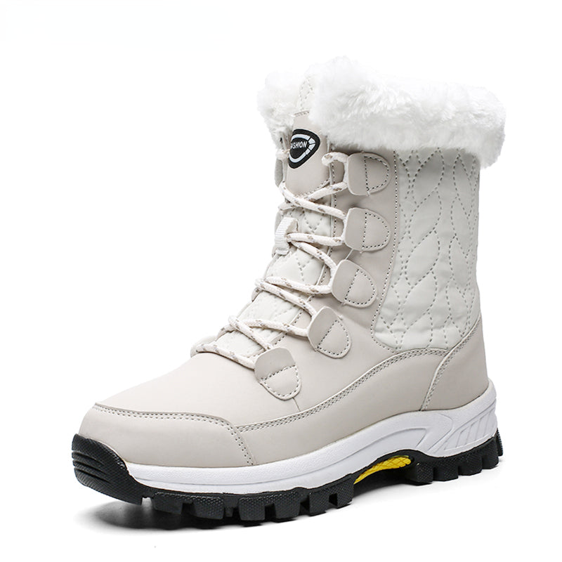 Owlkay Women's Ankle Boots Warm Snow Boots Winter Shoes